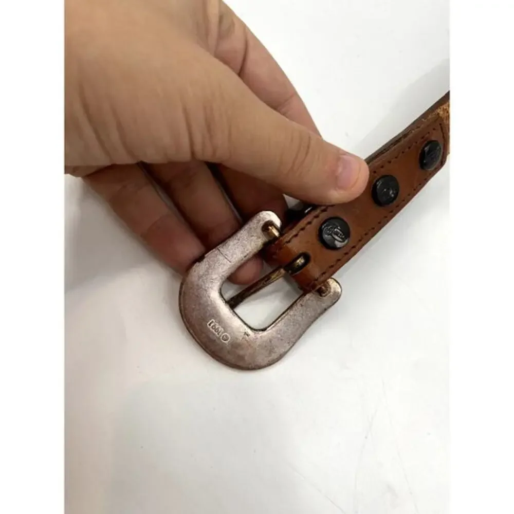 Vintage Justin 1991 Leather Western brown‎ Belt